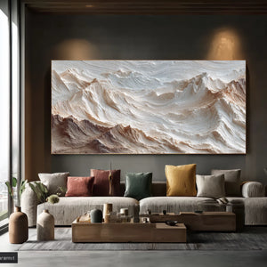 3D Textured Mountain Art | Quiet Ridge