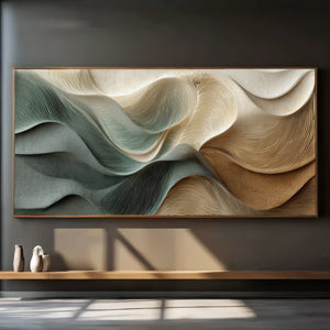 3D Textured Abstract Art | Sculpted Drift