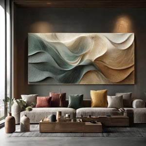 3D Textured Abstract Art | Sculpted Drift