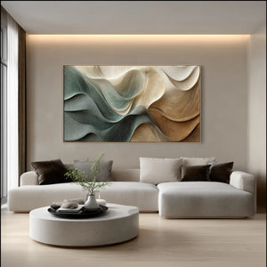 3D Textured Abstract Art | Sculpted Drift