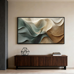 3D Textured Abstract Art | Sculpted Drift