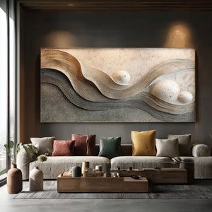 3D Textured Abstract Art | Earthen Orbit
