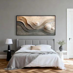 3D Textured Abstract Art | Earthen Orbit