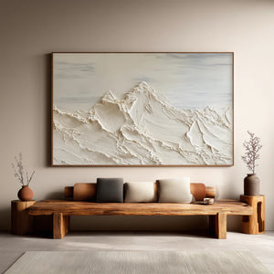 3D Textured Mountain Art | Ivory Ridge