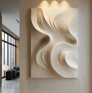 3D Textured Abstract Art | Sandstone Flow