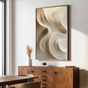 3D Textured Abstract Art | Sandstone Flow