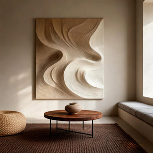 3D Textured Abstract Art | Sandstone Flow