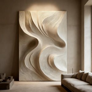 3D Textured Abstract Art | Sandstone Flow