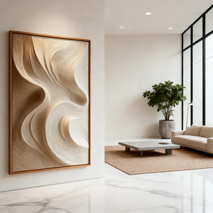 3D Textured Abstract Art | Sandstone Flow