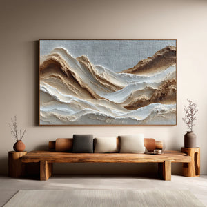 3D Textured Mountain Art | Desert Ridge