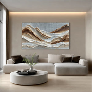 3D Textured Mountain Art | Desert Ridge