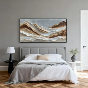 3D Textured Mountain Art | Desert Ridge