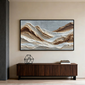 3D Textured Mountain Art | Desert Ridge