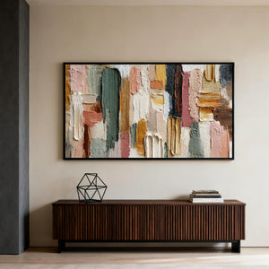 3D Textured Abstract Art | Layered Palette