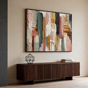 3D Textured Abstract Art | Layered Palette