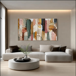 3D Textured Abstract Art | Layered Palette