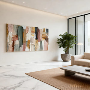 3D Textured Abstract Art | Layered Palette