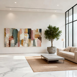 3D Textured Abstract Art | Layered Palette