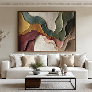 3D Textured Abstract Art | Chromatic Currents