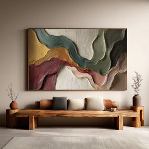 3D Textured Abstract Art | Chromatic Currents