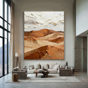 3D Textured Landscape Art | Desert Winds