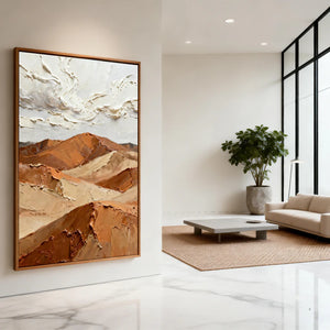3D Textured Landscape Art | Desert Winds