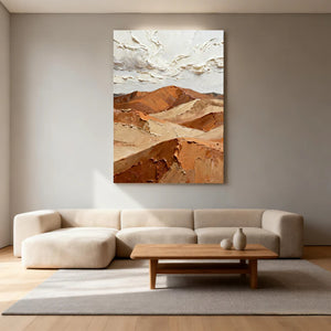 3D Textured Landscape Art | Desert Winds