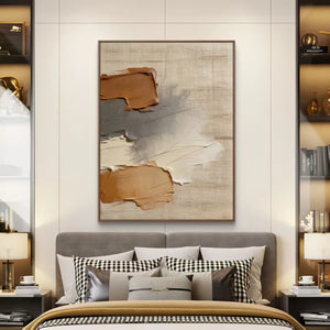 3D Textured Abstract Art | Linen Earth Study