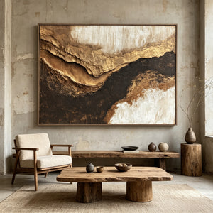 3D Textured Art | Golden Canyon