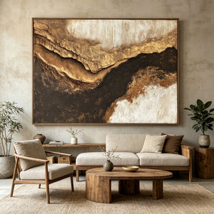 3D Textured Art | Golden Canyon