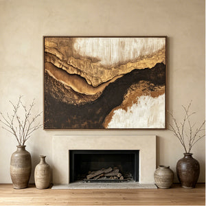 3D Textured Art | Golden Canyon