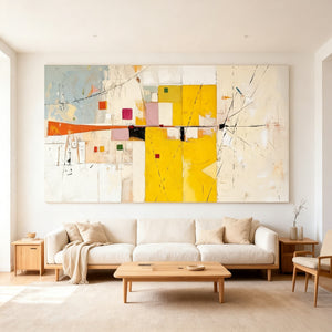 Modern Abstract Art | Citrus Geometry