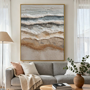 3D Textured Abstract Art | Shoreline Surf Layers