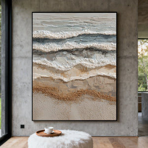 3D Textured Abstract Art | Shoreline Surf Layers
