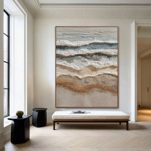 3D Textured Abstract Art | Shoreline Surf Layers