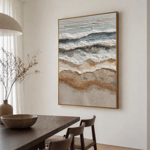 3D Textured Abstract Art | Shoreline Surf Layers