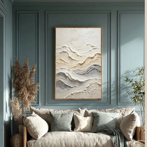 3D Textured Abstract Art | Undulating Mountain Swathes