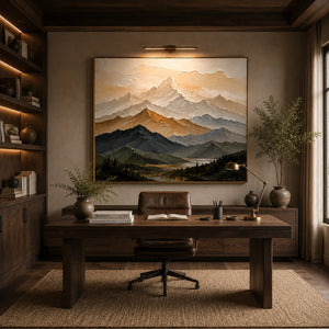 Valley Glow | Warm Neutral Abstract Wall Piece