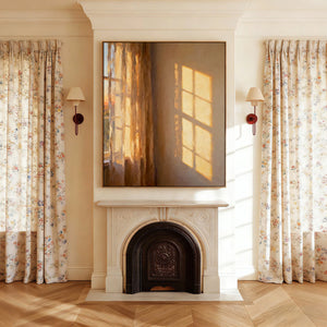 Textured Light Interior Painting | Window Golden Light