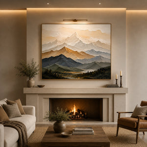 Valley Glow | Warm Neutral Abstract Wall Piece