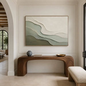 Wabi Sabi Sage Landscape | Modern Organic Wall Decor
