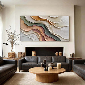 Soft Terrain | Impasto Layered Abstract