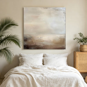 Minimalist Abstract Art | Soft Earth Horizon