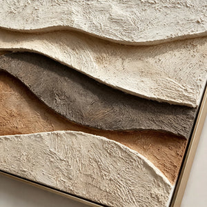 Russet Warmth Drift | 3D Textured Wall Art