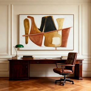 Modern Abstract Art | Gilded Shapes