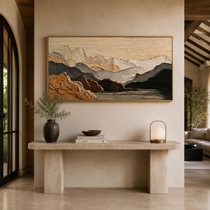 Thick Impasto | Mountain Lake Vista