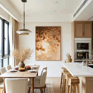 Autumn Maple Glow | Warm Natural Wall Piece