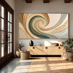 Vortex Rhythm | Spiral Textured Abstract Art