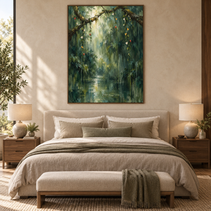 Enchanted Forest River | Moody Nature Wall Art