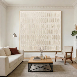 3D Textured Art | Quiet Oval Rhythm